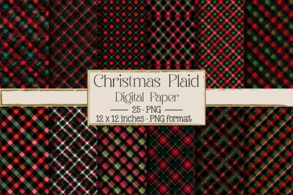Christmas Plaid - Red Green Black Illustrations Review
