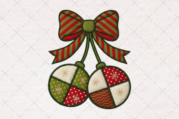 Coquette Christmas Cherries Patchwork Illustrations Review