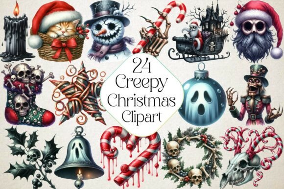 Creepy Christmas Clipart: A Designer’s Stitch Review