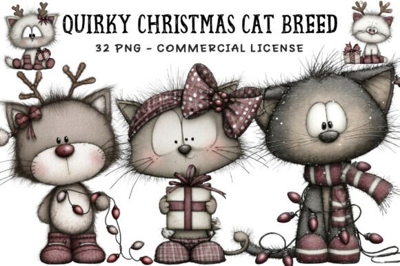 Quirky Christmas Cat Breed Clipart: A Designer’s Review