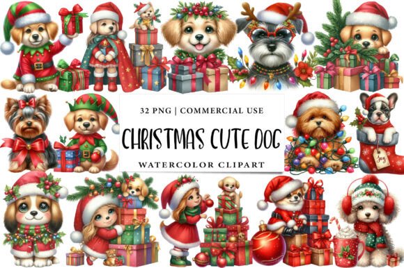 Review: Christmas Cute Dog Sublimation Clipart Illustrations