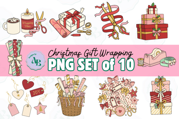 Review: Christmas Gift Wrapping Illustrations