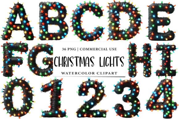 Review: Christmas Lights Alphabet Sublimation