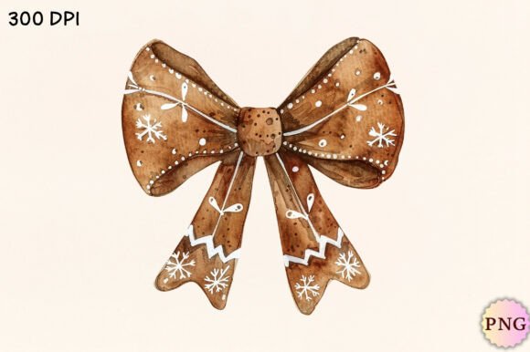Review: Watercolor Cute Christmas Bow PNG Illustrations