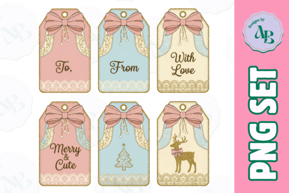 Reviewing Coquette Vintage Christmas Gift Tags PNG