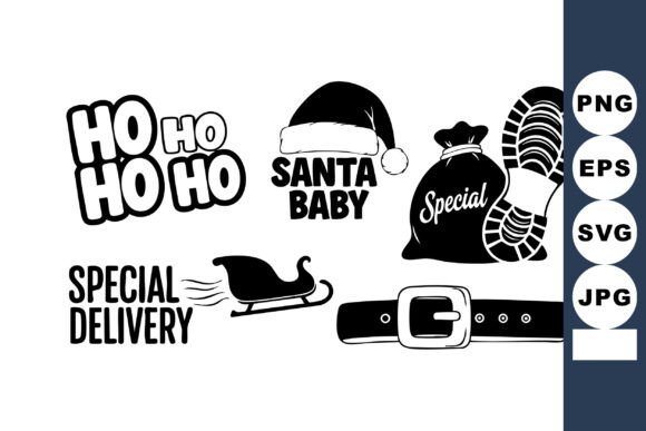 Santa Baby Vector Set: Premium Illustrations