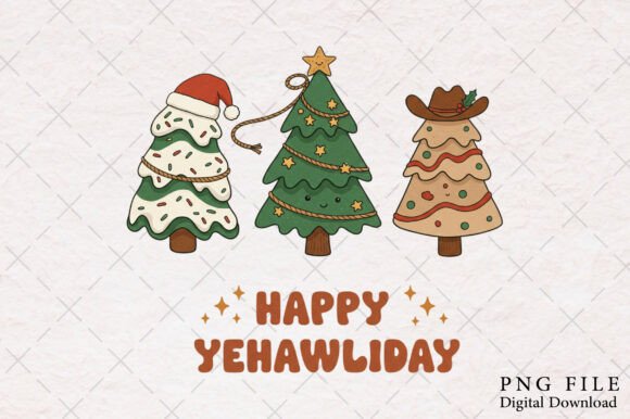Western Christmas Cake PNG: Festive Illustrations