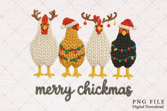 Yarn Crochet Funny Christmas Chicken PNG Review